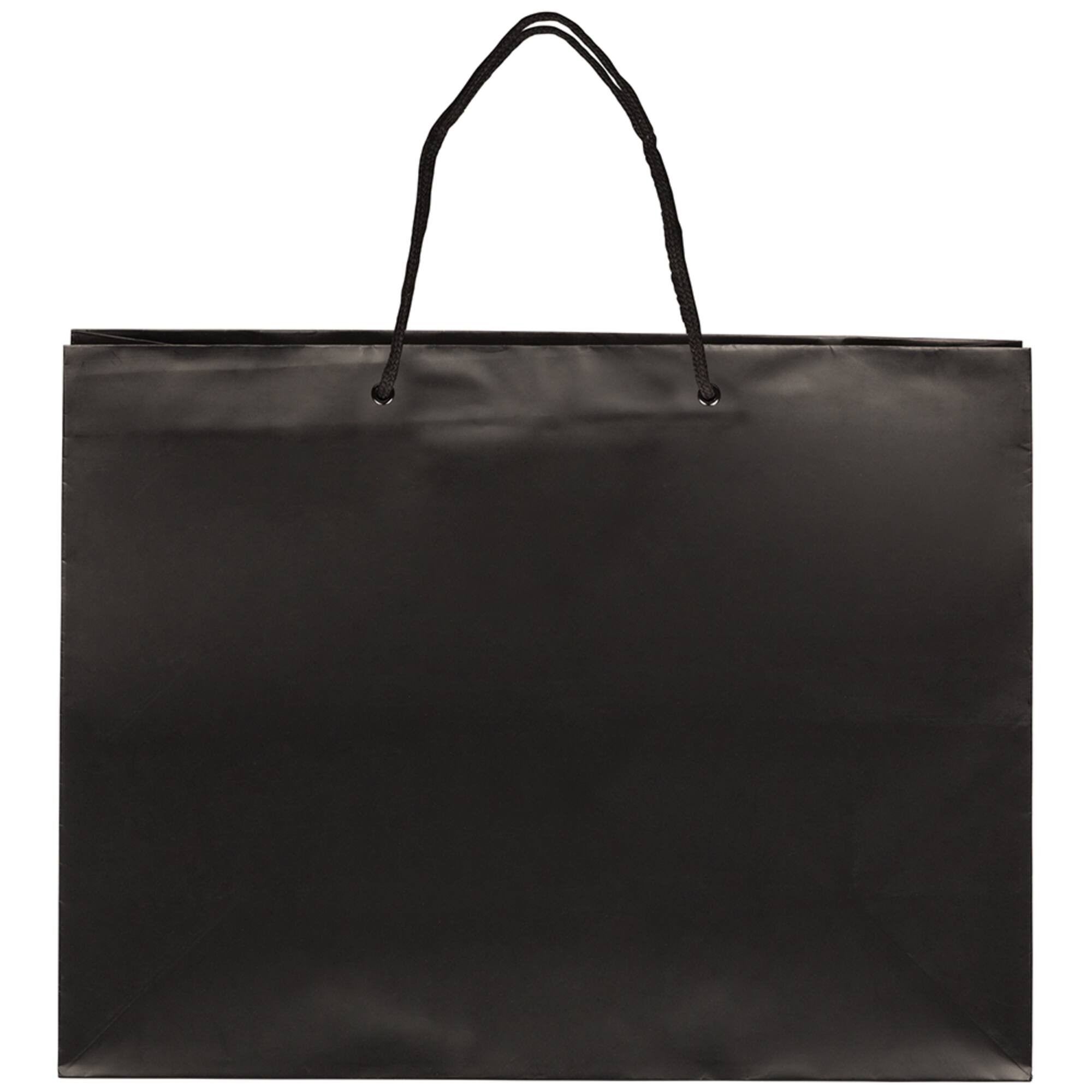 JAM Paper X-Large Black Matte Gift Bags, 100ct.